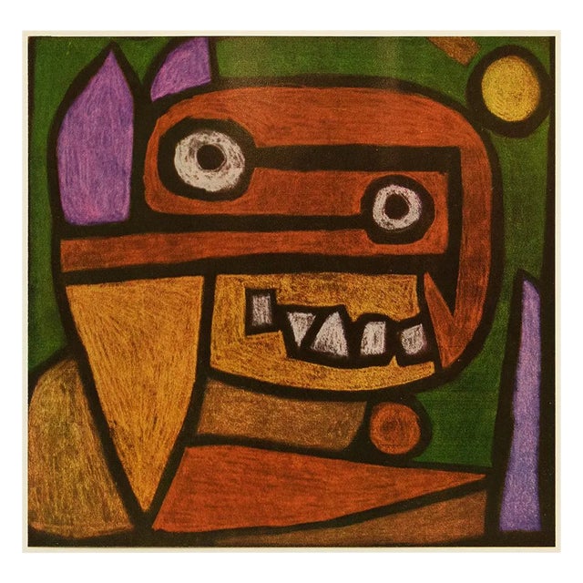 1969 After Paul Klee "Mask" Full Color Print For Sale