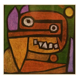 1969 After Paul Klee "Mask" Full Color Print