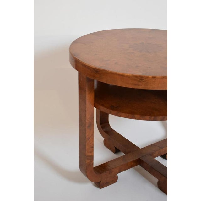 Art Deco Pedestal Table in the style of Jacques Adnet, 1920s For Sale - Image 4 of 5