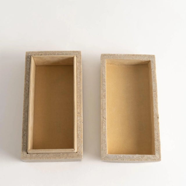 Vintage Stone Treasure Chest Jewelry Box For Sale - Image 10 of 11