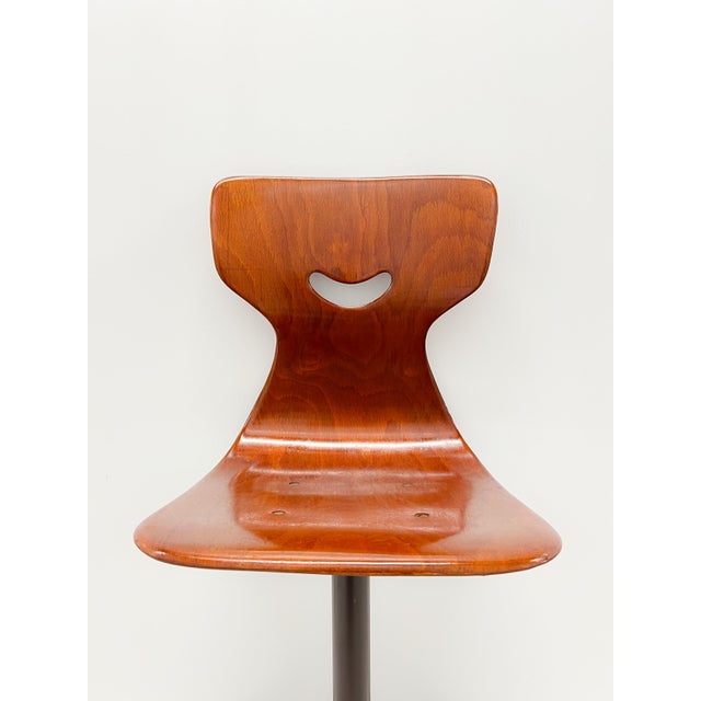 Brown Vintage Smyle Kids Chair by Adam Stegner for Pagholz Flötotto, 1950s For Sale - Image 8 of 12