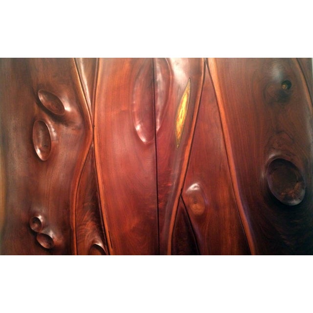 Mid-Century Modern Pair of Carved Wood Doors by Phillip Powell For Sale - Image 3 of 10