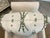 Contemporary Truett Designs Linen Blend (95% Cotton 5% Linen) Pillow in White and Forest Geen For Sale - Image 3 of 5