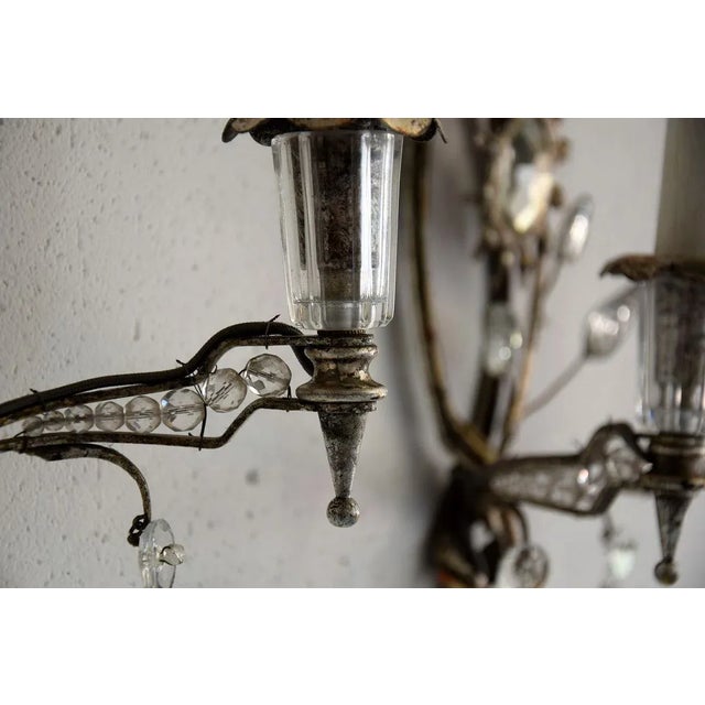 Silver Plated Maison Bagués Wall Lights, 1930s, Set of 2 For Sale - Image 10 of 15