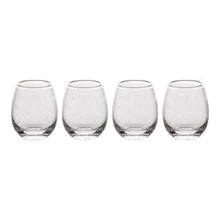 St. Remy Bubble Stemless Wine Glass, Set of 4 For Sale
