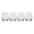 St. Remy Bubble Stemless Wine Glass, Set of 4 For Sale