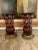 Early 20th Century Antique Cranberry Crystal Table Lamps - Pair For Sale - Image 5 of 5