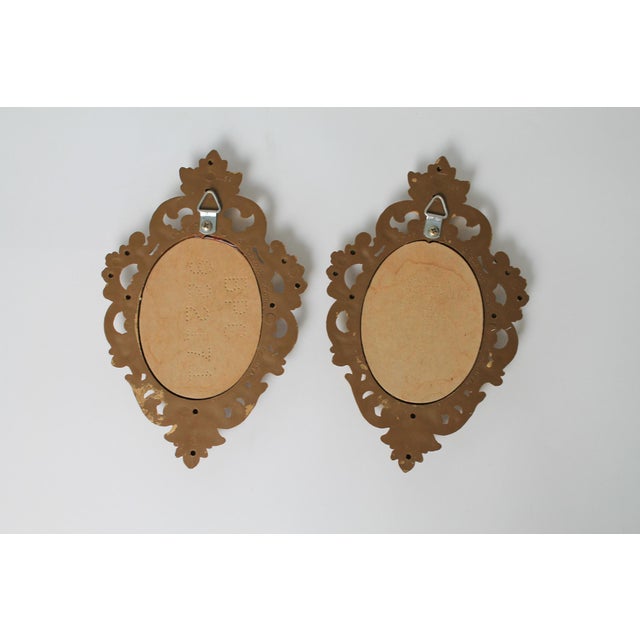Mid 20th Century Vintage Hollywood Regency Style Accent Wall Mirrors For Sale - Image 5 of 6
