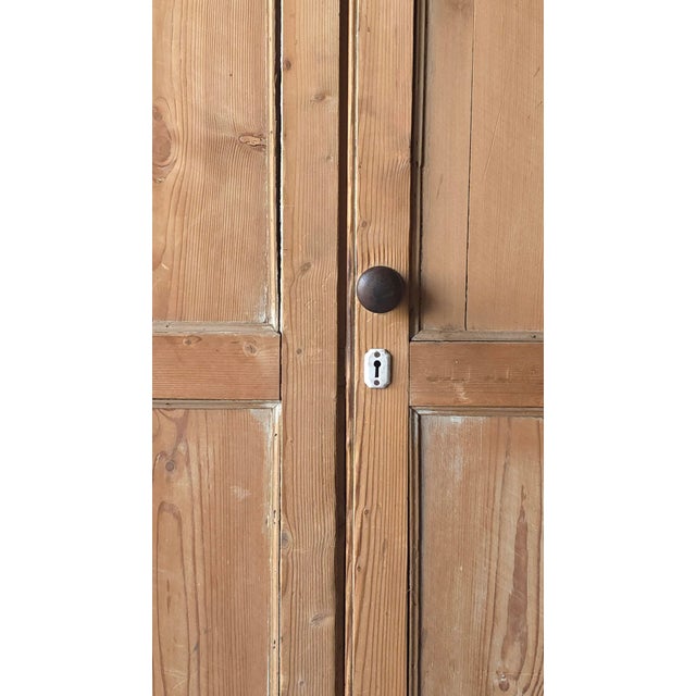 Large Scale 19th Century Antique English Pine Cabinet For Sale - Image 9 of 14