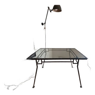 Vintage Mid-Century Architectural Wrought Iron Desk/Table For Sale