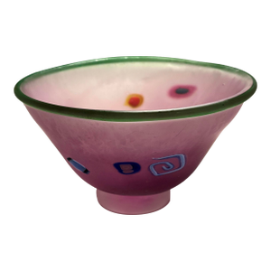2000 Peter Viesnik Auckland, New Zealand Matt Finish Murini Art Glass Bowl