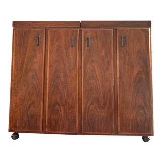 Mid Century Oiled Walnut Cocktail Bar by Jack Cartwright for Founders Furniture Co. For Sale