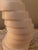 Glass Vintage Postmodern White Sculptural Spiral Table Lamps With Frosted Glass Shades – Pair For Sale - Image 7 of 8