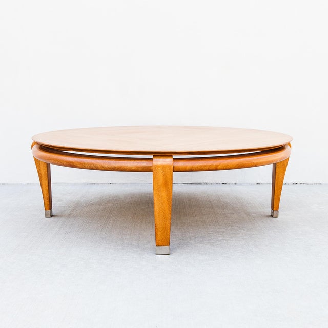 Restored 1950s Paul Laszlo for Brown Saltman Floating Top Mahogany Coffee Table For Sale - Image 12 of 12