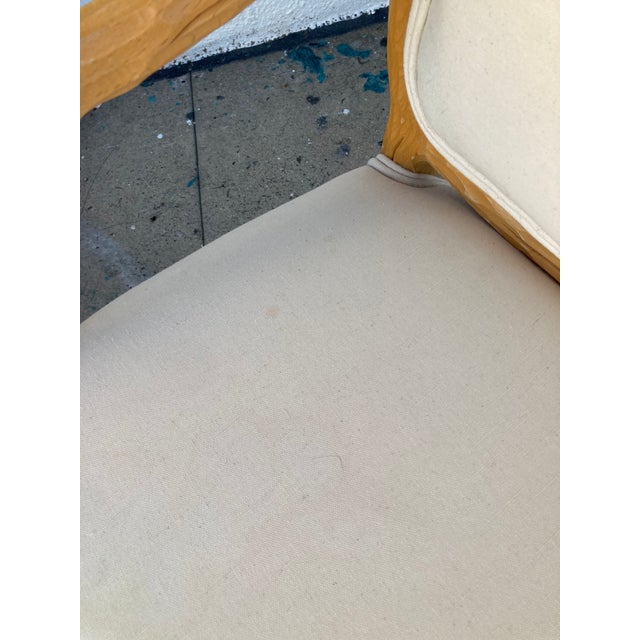 Faux Bois French Style Large Fauteuil Chair For Sale - Image 11 of 11