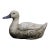 Circa 1950s English Terracotta Painted Duck Garden Ornament For Sale