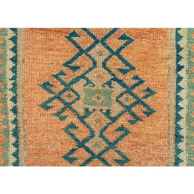 Turkish Mini Rug Oriental Hand Knotted Vintage Rug 1'5" x 2'11" #21245 For Sale - Image 4 of 8