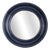 Vintage Wall Mirror in Blue Plastic, Italy, 1970s For Sale