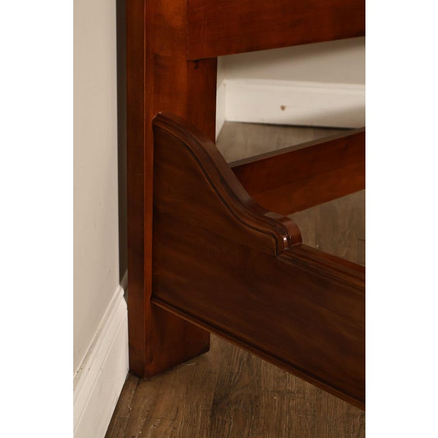 Henredon Carved Cherry King Size Bed Frame For Sale - Image 10 of 18