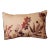 Late 20th Century Embroidered Floral Rectangular Pillow Off White Rust Lavender Gray For Sale