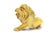 Hollywood Regency Italian Glazed Terracotta Lion Sculpture, 1960s For Sale - Image 3 of 10