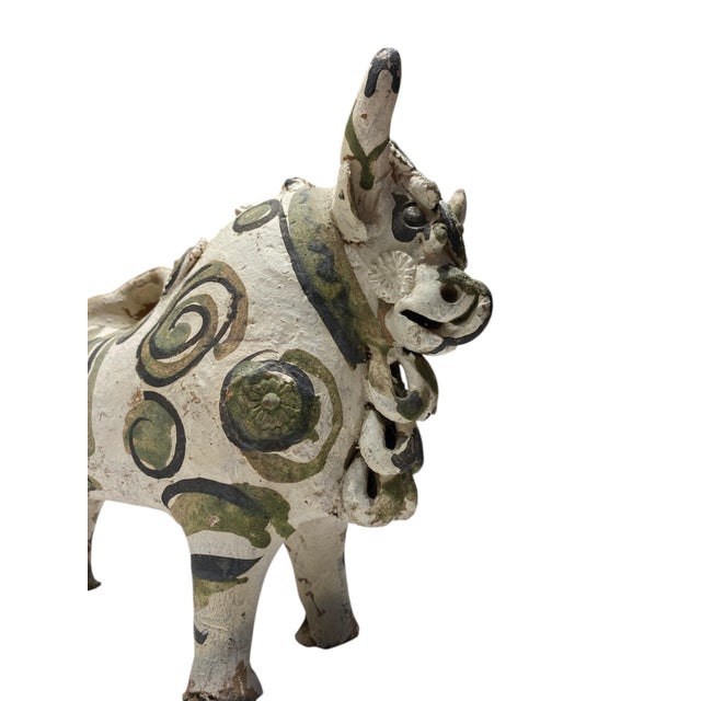 Vintage Torito De Pucará Peruvian Bull Sculpture Ceramic Folk Art Andes Decor For Sale - Image 16 of 18