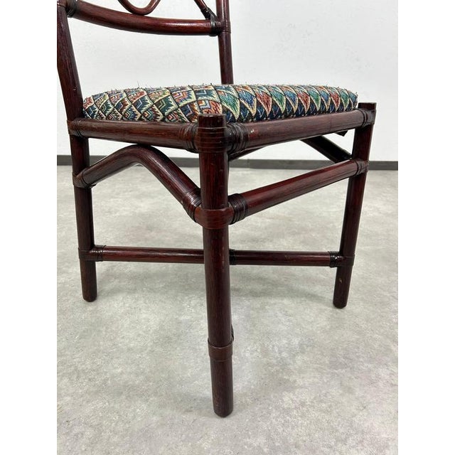 Mid-Century Modern Dining Table and Chairs attributed to Gervasoni, 1970s, Set of 6 For Sale - Image 15 of 18