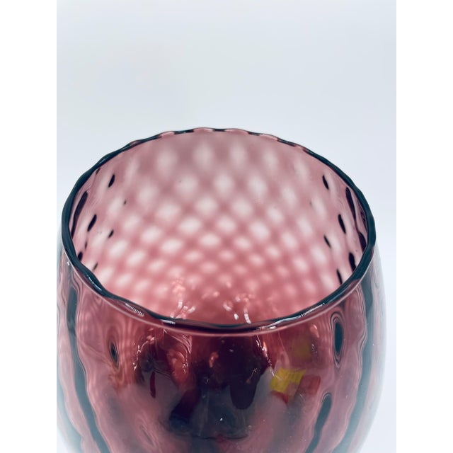 Italian Empoli Artistic Vase in Glass, 1965 For Sale - Image 3 of 7