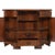 Bent buffet sideboard with flap in renaissance style by bassano's ebanistery of the 1940s, in walnut and walnut folder....