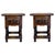 Early 20th Century Pair of Spanish Nightstands with Drawer and Iron Hardware For Sale - Image 10 of 18