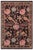 Floral 1990's Pak-Persian Black/Black Wool Rug - 3'0'' X 5'1'' For Sale - Image 9 of 9