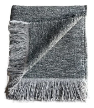 Olive Belgian Linen and Cotton Throw