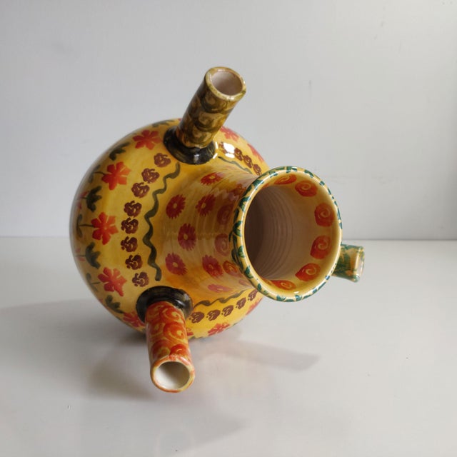 Vintage Italica Ars Italian Pottery Vase For Sale - Image 4 of 9