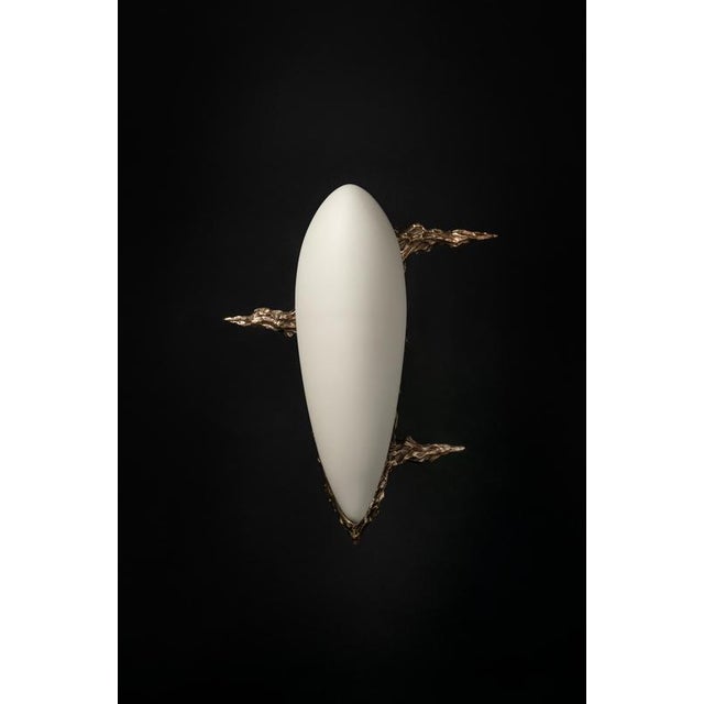 Not Yet Made - Made To Order Small LV-426 Sconce in Patinated Cast Bronze by William Guillon For Sale - Image 5 of 18