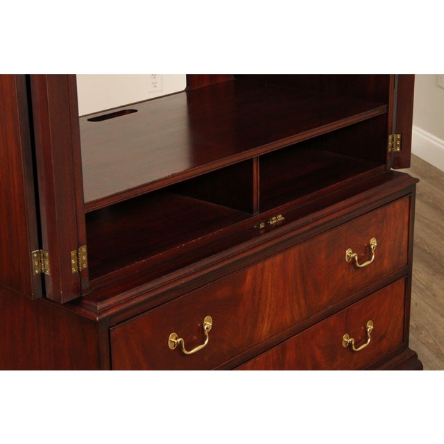 Brown Henkel Harris Georgian Style Mahogany Armoire For Sale - Image 8 of 18
