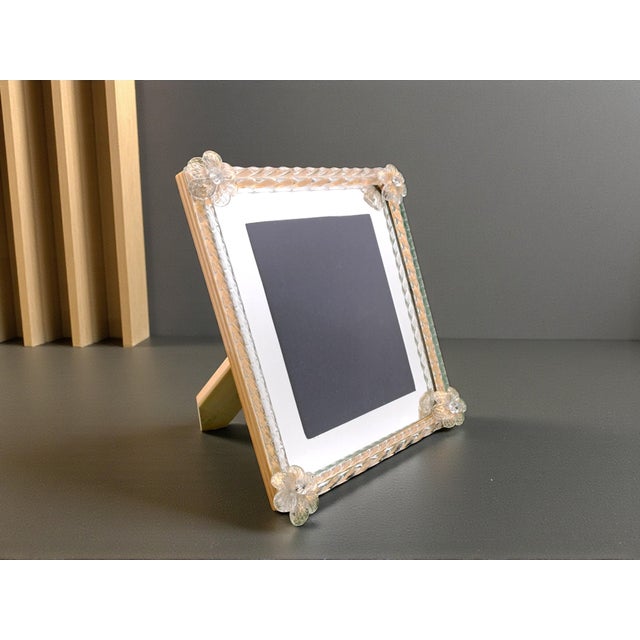 Murano Glass Photo Frame from Manifattura di Murano, 1980s For Sale - Image 9 of 9