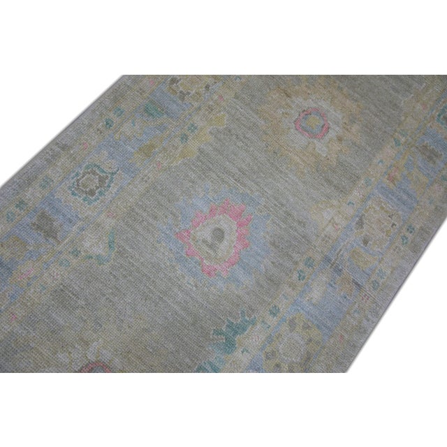 Early 21st Century Modern Turkish Oushak Rug 3' x 10'4" For Sale - Image 5 of 7