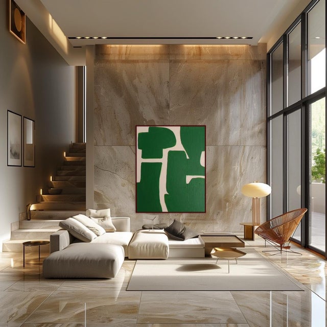 Bodasca, Organic Green Abstract, 2026, Acrylic on Canvas For Sale - Image 11 of 12