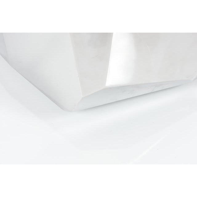 Chrome Arik Levy Style Rock Table - Small For Sale - Image 8 of 11