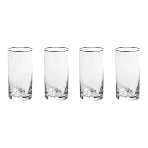 Cappelletti Hammered Highball Glasses, Set of 4