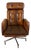 1970s Eck-Adams Brown Tufted High-Back Executive Office Chair For Sale
