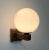 Glass 21st Century Bronzed and Glossy White Deco Sconce by Fabio Ltd For Sale - Image 7 of 11
