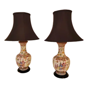 Vintage Famille Rose Lamp