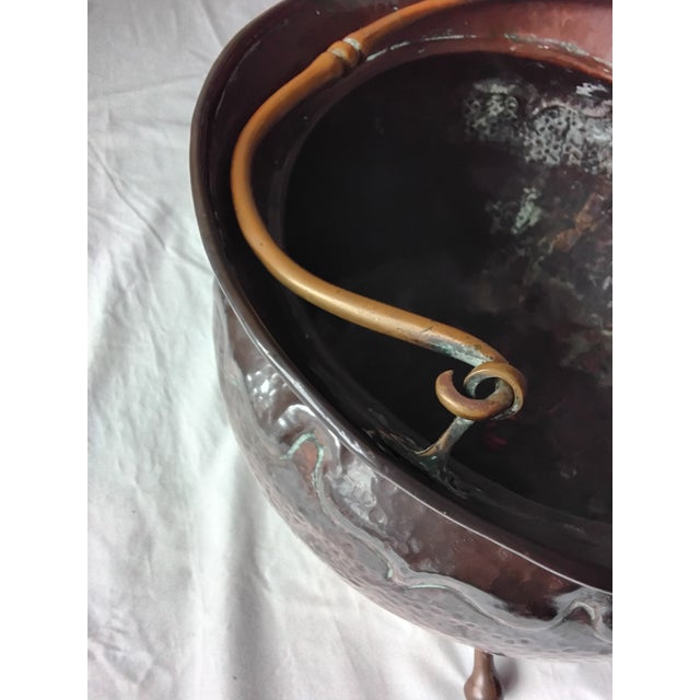 Arts & Crafts Copper Pot with Swing Handle, 1890s For Sale - Image 6 of 8
