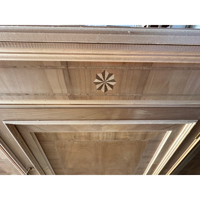 Italian Natural Walnut Sideboard With Cherry Inlays. Unpainted natural wood . A piece of hight italian craftmanship....