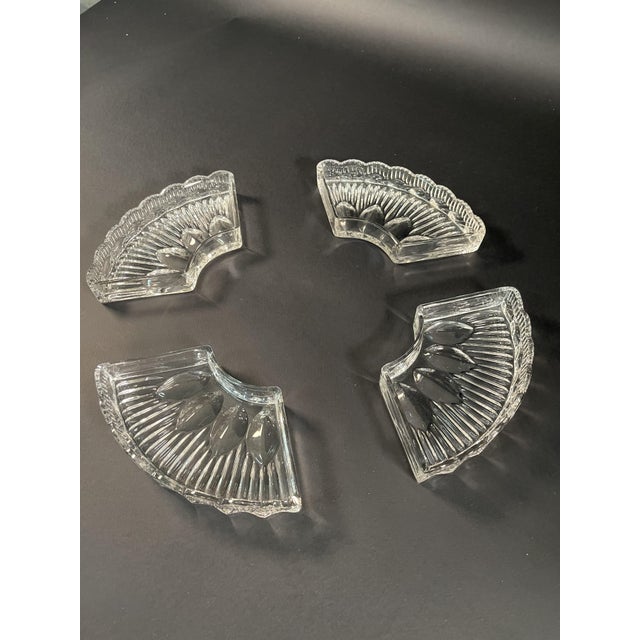 Mid-Century Modern Mid-Century Crystal Centerpiece attributed to Cristalleries De Baccarat, 1940s, Set of 4 For Sale - Image 3 of 8