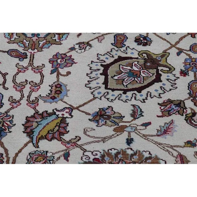 1960s Old Persian Tabriz Area Rug 12’0″ X 17’9″ For Sale - Image 11 of 12