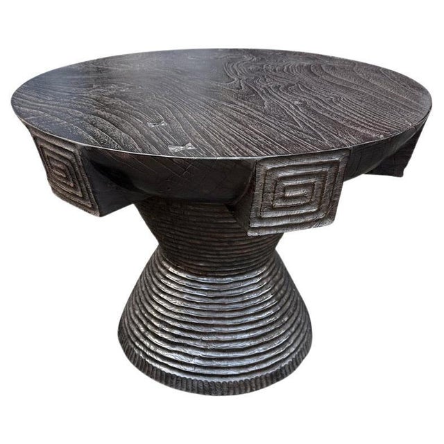 2010s Andrianna Shamaris Impressive Century Old Side Table For Sale - Image 5 of 18