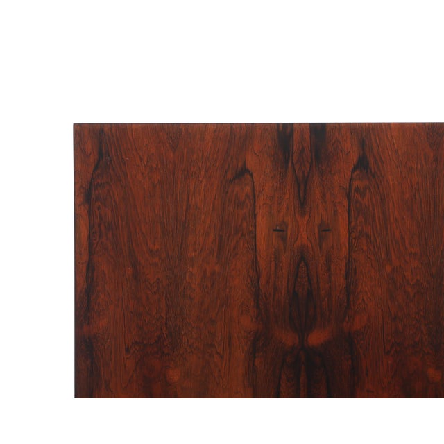 Brown Brazilian Rosewood and Lacquer Coffee Table by Knoll For Sale - Image 8 of 15