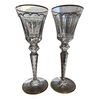 Large Excellence Glasses in Crystal from Saint Louis, Set of 2 For Sale